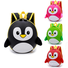 Children's waterproof backpack Cartoon Penguin hard shell schoolbag kindergarten student schoolbag 3D eggshell Backpack